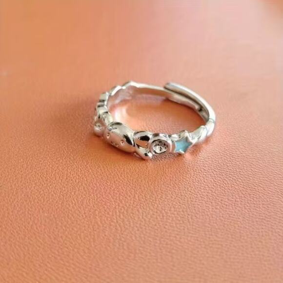 Sanrio Cinnamoroll Pastel Star Cute Dainty Adjustable Ring - Picture 5 of 5